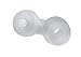 Perfect Fit Cock and Ball Cock Ring and Ball Stretcher, SilaSkin(TM), Stretchy, Comfortable, Snug Fit, Clear
