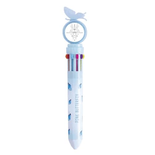 Stylo à bille multicolore motif totem et alien original pour offrir aux élèves