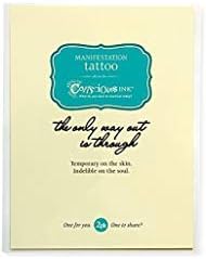 CONSCIOUS INK MANIFESTATION TATTOO 3-PACK "THE ONLY WAY OUT IS THROUGH" (SET OF 3