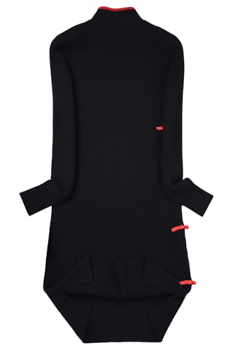 Women's Chinese style Cashmere Sweater Dress2