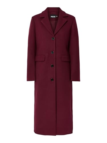 Manteau long femmes PIECES Pcjadine aux finitions et coupes soignees