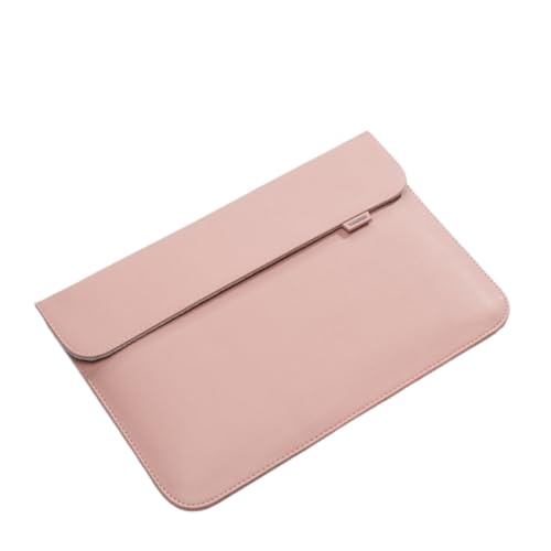 Pu ���U�[���b�v�g�b�v�o�b�O�X���[�u�P�[�X �Ή�Macbook Air Pro 13 16 /Xiaomi/Huawei/Dell/HP/ASUS 14 15.4 15.6 �C���`�ɓK���Ă��܂�(Pink,15-15.4inch)