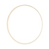EXCEART Decorative Material Bamboo Ring Macrame Craft Hoop Embroidery Hoop Rings Dream Catcher Ring Round Shaped Wreath Rings Macrame Catcher Rings Floral Hoops Round Fan Hoop Wooden Metal