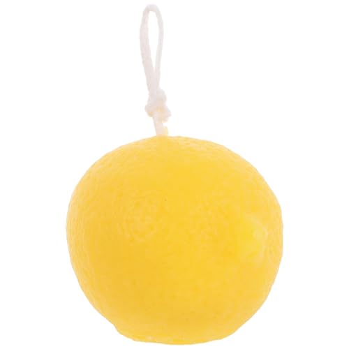 ifundom Vela Aromática Forma de Limón Hecha en Cera de Soja, Adecuada para Decoración de Interiores y Momentos de Relajación