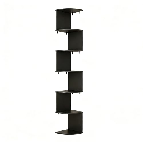Étagère d'angle à 7 niveaux meuble de rangement bibliothèque - 2