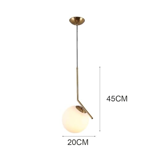Iluminación decorativa for comedor con lámpara de techo esférica E27 moderna 4