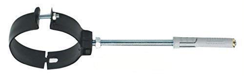 Collier Ø 80 Bande Mural Support de Tuyau pour Radiateurs Noir Opaque Conduit de Fumée Poêle à Granulés Fabriqué en Italie Cover