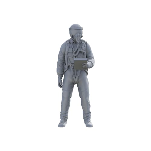 Pilotes américains 1/87 pour diorama miniature de chasseurs F14 et F4 Phantom