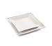 Tablecraft P1212 Square Glacier Collection Platter, 12 X 12 In, Porcelain, White-P1212