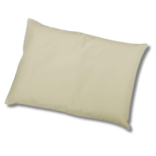 子ども用枕 思いやり枕 29×39p 洗える 首 負担軽減 しっかり支える 頭にフィット 吸水性 吸湿性 カバー付き 日本製 キッズ こども 子供 幼児 保育園 小学生 Living in peace 【通常わた・綿100%・グリーン】
