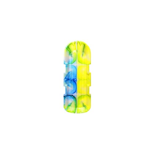 Maykoosh Contemporary Chic Neon Tie Dye Two-Rider Sled, 48-Inch Tough Polyresin with Diamond-Polished Bottom, Ergonomic Handles, Tracking Rails for Stability