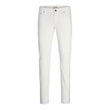 White JACK & JONES Glenn Fermin Chino Pants 28