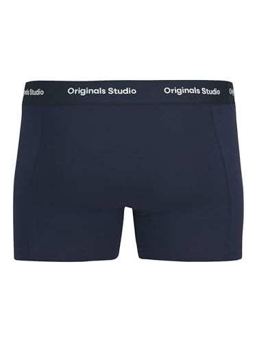 JACK & JONES Herren Jacvesterbro Solid Trunks 3 Pack Noos, Ocean Cavern, l (3er Pack) – Ansicht 4