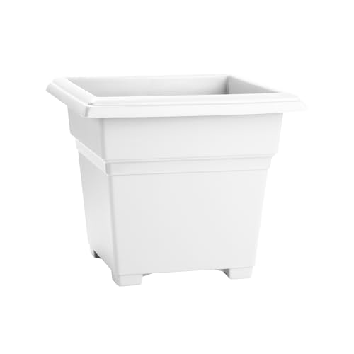 Novelty Root & Vessel Countryside Square Tub Planter White 18-Inch
