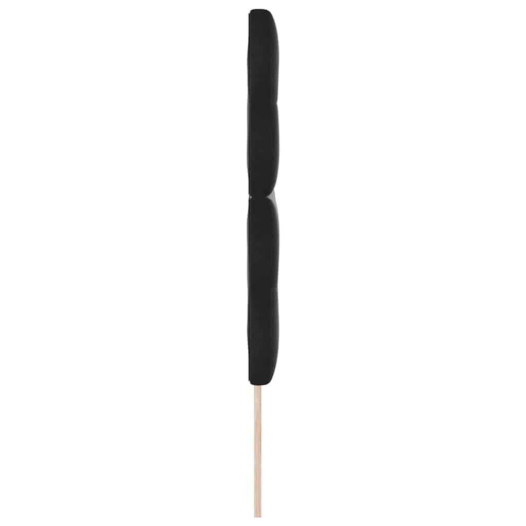 Cabecero negro de 160 cm, 2 alturas de 118/128 cm, madera maciza de pino/espuma, tapizado para pared/cama tapizada