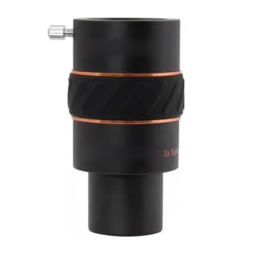 Ocular de telescopio con lente Barlow 3X para observar planetas en noches despejadas