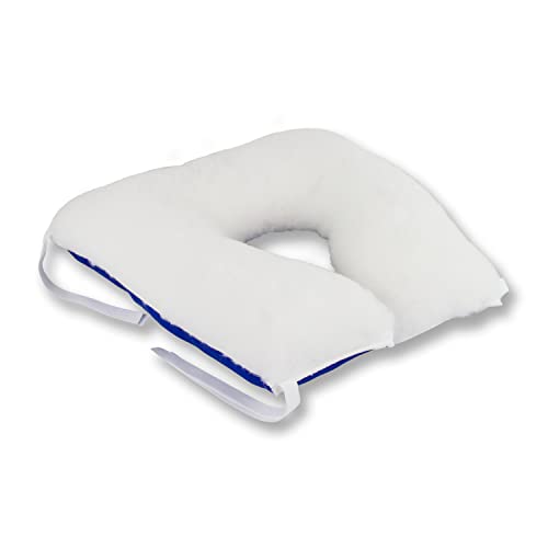 Mobiclinic®, Cojín antiescaras, 44x44, Marca española, Forma de Herradura, con Agujero, Prevención y Tratamiento úlceras por presión, Postural para coxis, Silla Ruedas, Sofá, Ortopédico