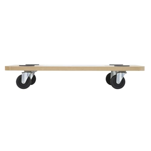 Rollbrett 58 x 29 x 9,5 cm bis 150 kg - Transportroller für Möbel - Transporthilfe Umzug