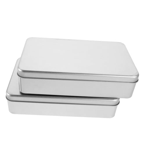 Caja organizadora Veemoon 2 piezas plata con tapa miniatura 1