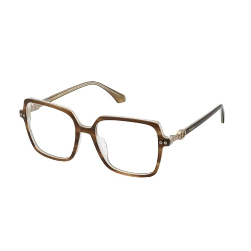 Twinset, Gafas VIS, VTW015, STRIPED BROWN TOP+FULL HAZEL