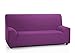 Martina Home Tunez Copridivano Elasticizzato per Divano, Texture, Viola (Cardenal), 2 Plazas (120 a 170 cm)