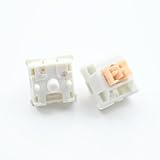 Outemu Cream Yellow Pro V2 Switch, 5Pin Pre-Lubed Silent Tactile Switch for Custom Mechanical Keyboard(30PCS)