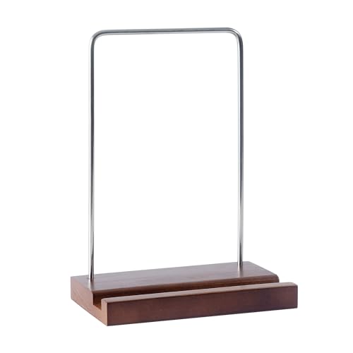 KitchenGenie Record Display Stand - Solid Wood Vinyl Album Stand Fits Any Size Record