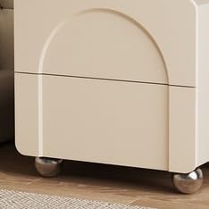 Table de chevet en bois beige compacte pour désencombrer les petits espaces - 5