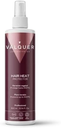 VALQUER Protector Térmico Capilar en Spray | Protege del Calor de Plancha y Secador, Previene Sequedad y Daño | Fórmula Zero con Keratina | Vegano | 3...