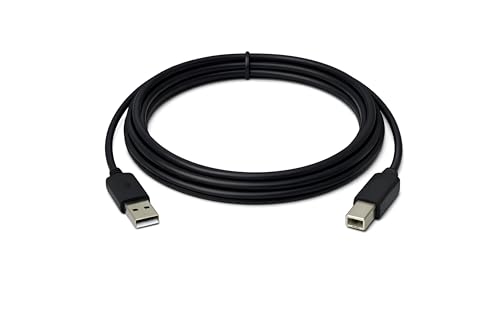 Image of Upix Premium USB Printer Cable 1.5 Meters (4.92 Feet), USB A to USB B 2.0 Cable Cord (Male to Male) Compatible with Printer, Scanner, Digital Camera