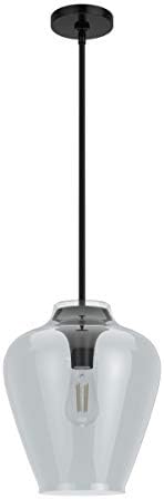 Hunter Fan Company 19111 Vidria Pendant Light, Matte Black