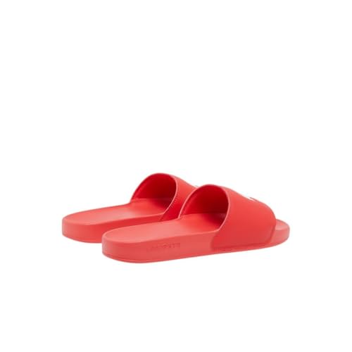 Lacoste Men's Serve Slide 0.0, Khaki & White Croc, 93