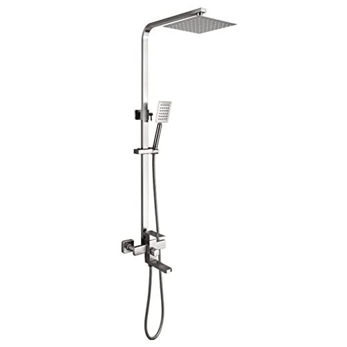 Douche de pluie combo 3-en-1 avec pommeau à main et flexible réglable