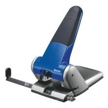 Leitz Registraturlocher bis A3, 6,5 mm, mit Anschlagschiene, blau