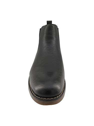 Party Mens Chelsea Boots Formal Dress Elastic Casual Ankle Boots For Men Black 9 #TOP4