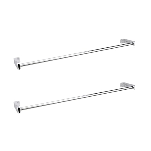 Image of Force Stainless Steel Towel Bar Round Pipe 24 Inch (Pack of 2) / Towel Hanger /Towel Rod /Bathroom Rod /Bathroom Bar /Napkin Hanger /Towel Stand for Kitchen and Bathroom /Bathroom Accessories