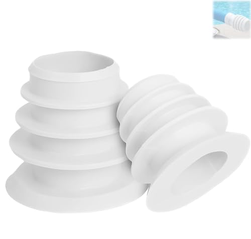 Gekufa Pool Skimmer Cone Adapter Compatible with Zodiac Baracuda & Pentair Kreepy Krauly, Replacement W70263 W63900 K121110, Fits 2" Skimmer Port Only, Works with 1.5"-2" Hose