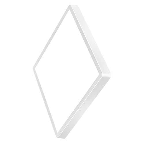 20 Inch Large LED Flush Mount Ceiling Light, 50W, 5000LM, Non-dimmable, 3000K/4000K/6000K CCT Selectable, White Square Flat Panel Light, Low Profile, Fits Hallway, Kitchen, Bedroom, Laundry Room