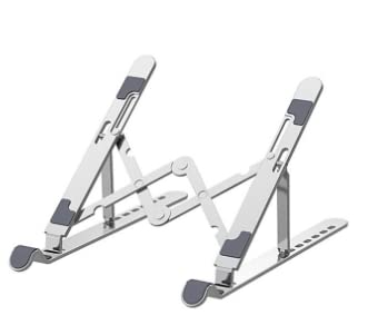 Soporte para ordenador portátil o tableta, soporte plegable de 7 niveles de altura ajustable, aleación de aluminio antideslizante, compatible con hasta 17 pulgadas (D103) Cover