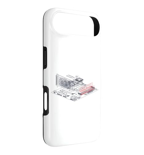 Image of RAM Card Wireframe Computer Motherboard IT Tech Geek Nerd Case for iPhone Air