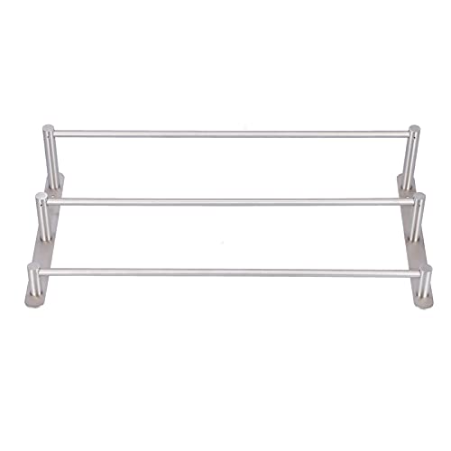 Rack de serviette 3 couches en acier brossé pour séchage rapide