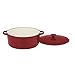 Cuisinart Chef's Classic Kasserolle, emailliertes Gusseisen, rund, 7 Quart, Kardinalrot