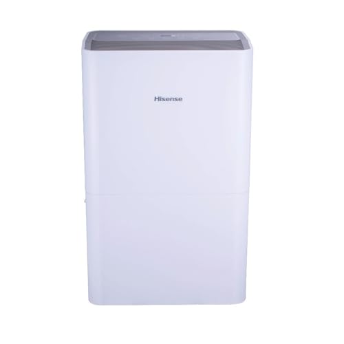 Hisense 50-Pint Capacity, 4500 sq. ft. Coverage, 3-Speed Dehumidifier 48 dB(A) sound level, Washable Filter - DH5024K1W
