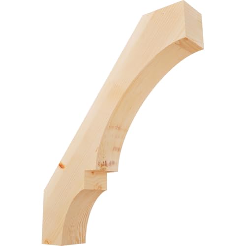 Ekena Millwork BRC06X28X34BOA00SDF 5 1/2"W x 28"D x 34"H Balboa Smooth Knee Brace, Douglas Fir