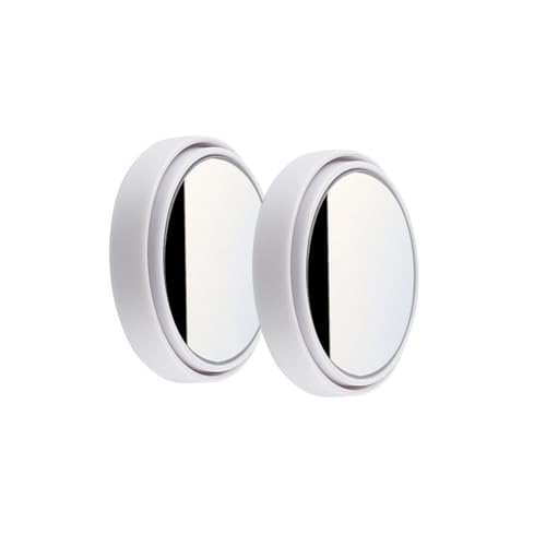 2個セット 自動車補助ミラー 円形 車用 ブラインドスポットミラー 360度角度調整可能 広視野 死角解消 後方確認 事故防止 貼り付けタイプ ミラー 広視野 死角解消 後方確認 事故防止 取り付け簡単 バックミラー 車用 補助ミラー (ホワイト)