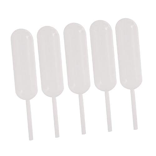 FUNOMOCYA 50pcs Jam Dropper Pipette Mini Jam Dessert Pipettes Transfer Pipette Strawberry Pipettes Jam Pipettes Mini Flavor Injector Pipettes Dropper Food Pipettes Cupcake Pipettes