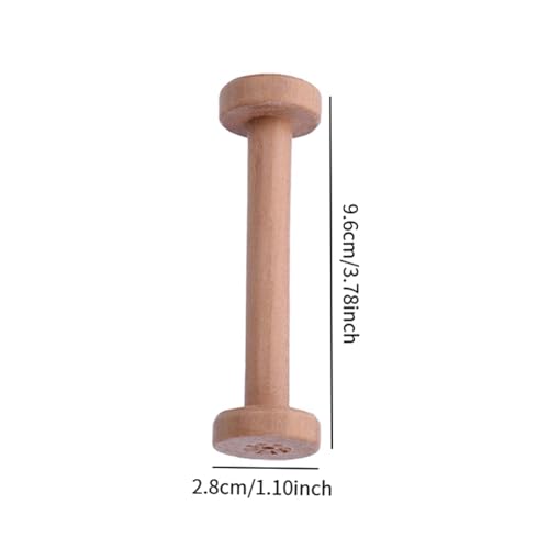 Suministros para manualidades: 10 bobinas de madera sin enredos 4