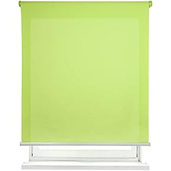 Persianas Mallorquinas Verdes MERCURY TEXTIL-Estor Enrollable translúcido Liso (Verde, 120x180cm)