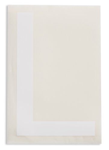 Brady ToughStripe 121758 ruban adhésif polyester découpé lettre L blanche lot de 20