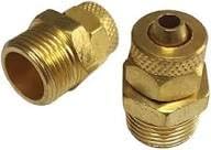 3/8" BSP male thread x 10mm outer diameter hose Brass straight PU Connector assembly - 3 Nos